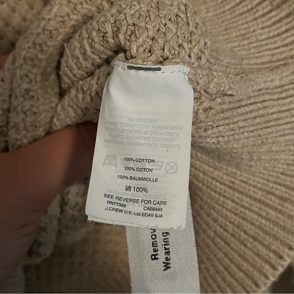 J.Crew Cotton Cable Fisherman’s Sweater - Picture 6 of 7